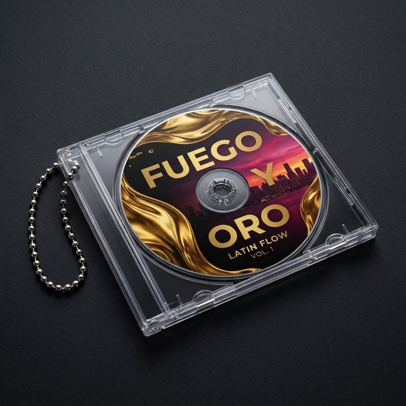 Pack de 7 llaveros mini CD